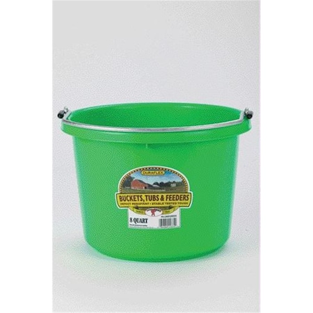 Miller Mfg Plastic Bucket- Lime Green 8 Quart - P8LIMEGREEN 957252